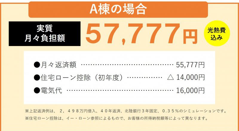 お支払い例