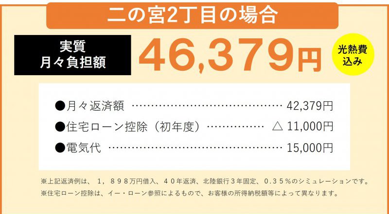 お支払い例