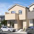 外観もトータルコーディネートしたデザイン住宅です。
(完成予想パース)