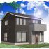 住まいの顔となる玄関ドアは、細部まで美しいデザイン。A号棟 外観完成予想パース