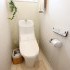 トイレの空間も、壁紙で可愛い空間に。施工事例