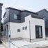 外観もトータルコーディネートしたデザイン住宅です。