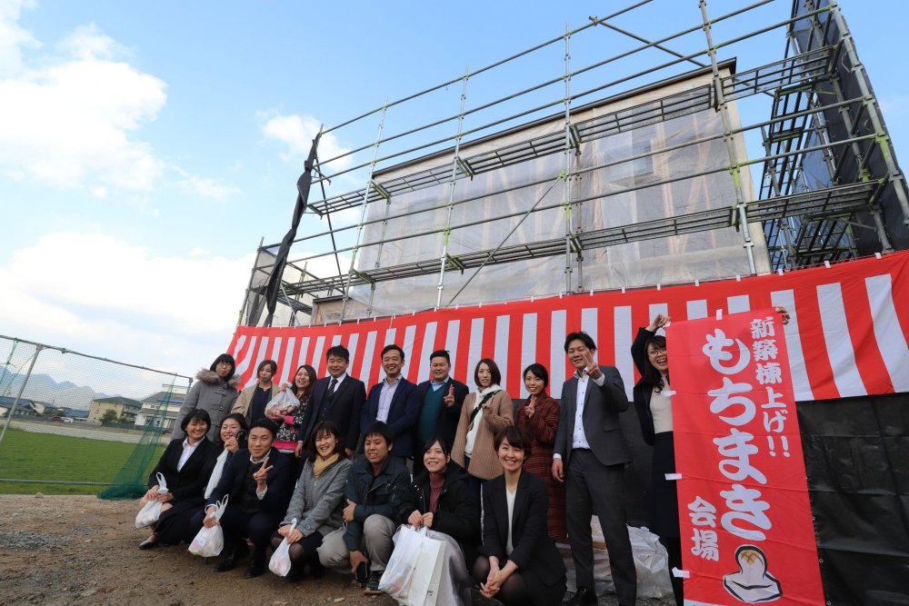上棟 新築 池田建設 社員
