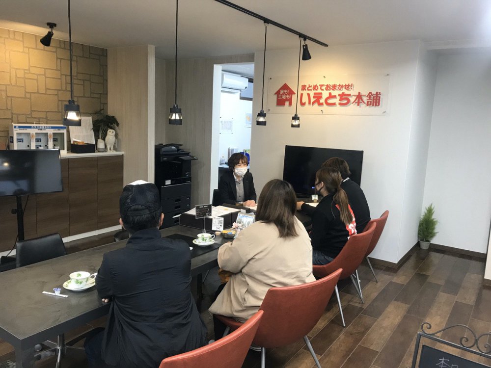 2世帯住宅 検討中 プラン選び いえとち本舗宇部店 接客模様