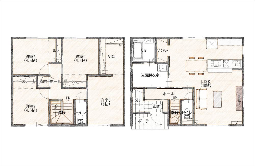 【宇部市】 床波10号地 モデルハウス (2階建て/4LDK)