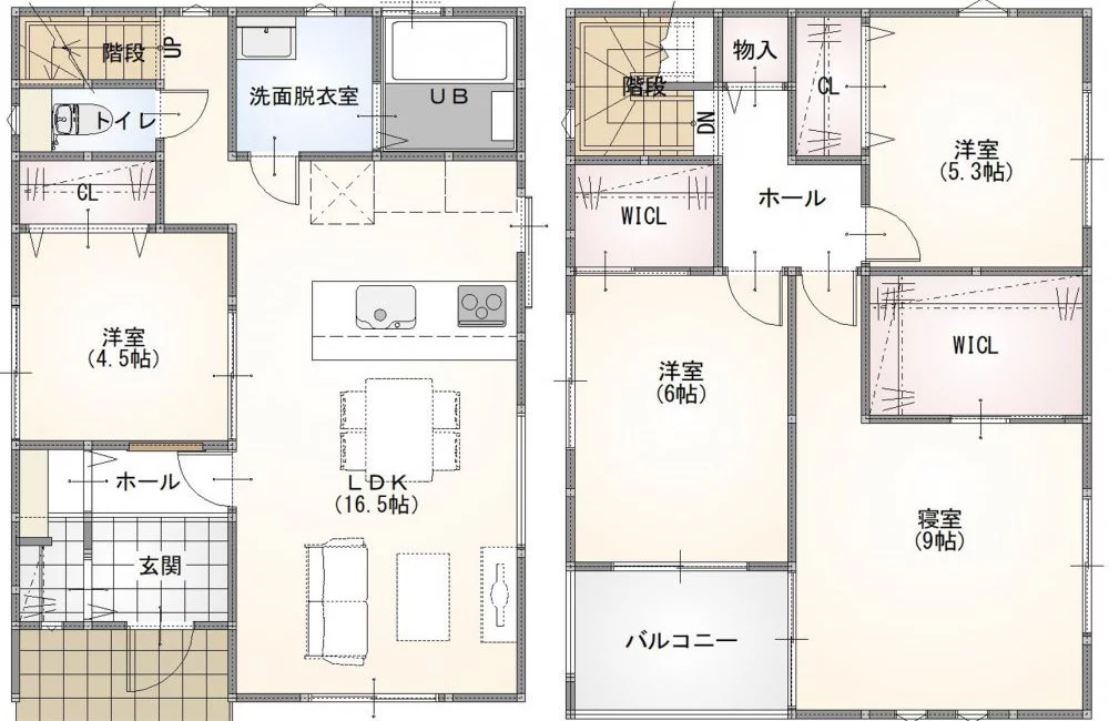 防府市仁井令 モデルハウス(2階建て/4LDK)