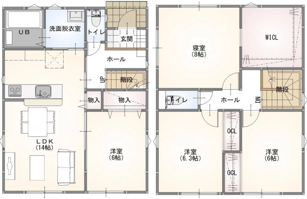 宇部市西岐波大沢3号地 モデルハウス(2階建て/3LDK)