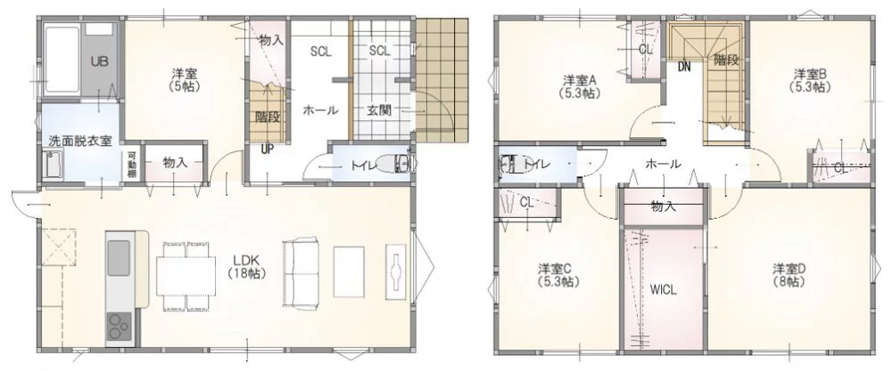 防府市国衙 モデルハウス(2階建て/5LDK)