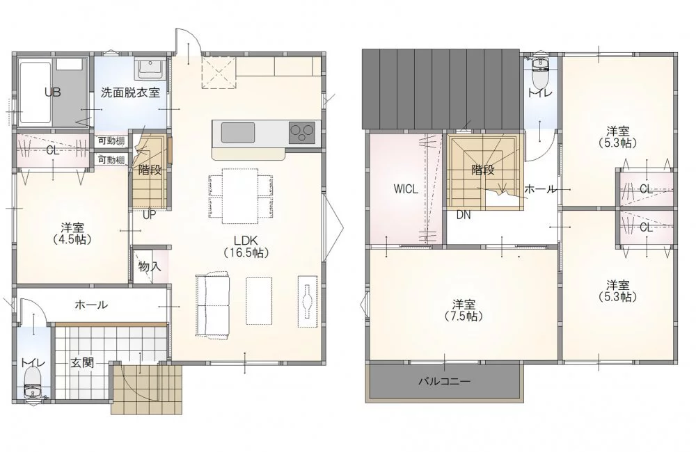 山口市吉敷佐畑 モデルハウス(2階建て/4LDK)