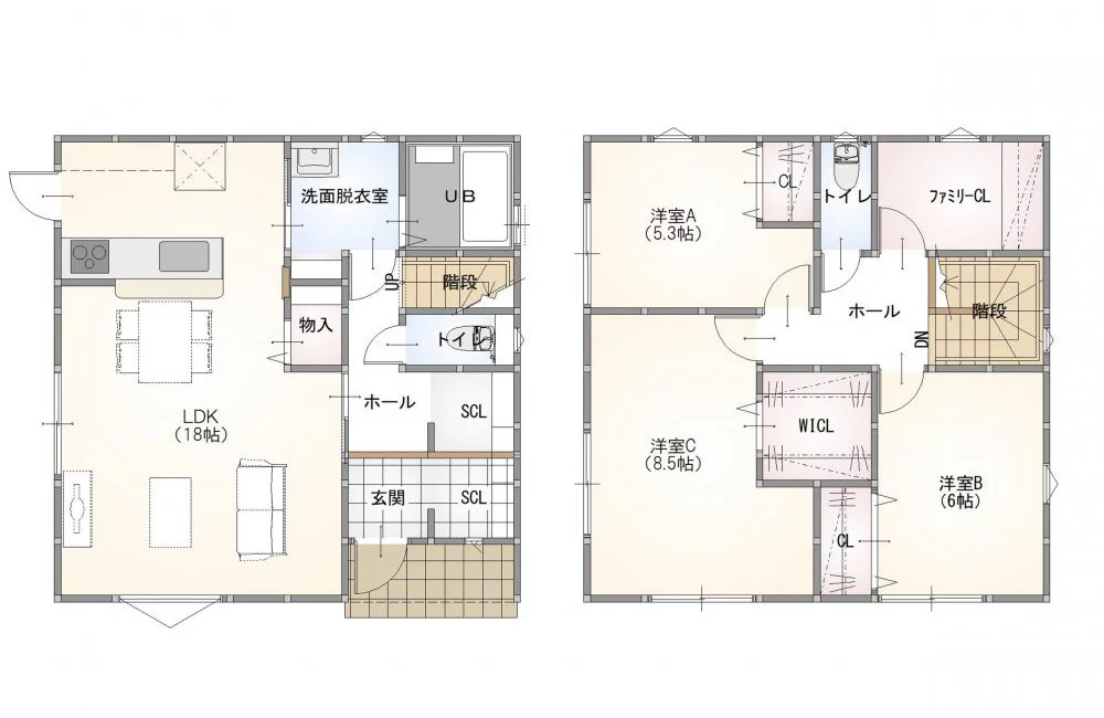 山口市平井 モデルハウス(2階建て/3LDK)