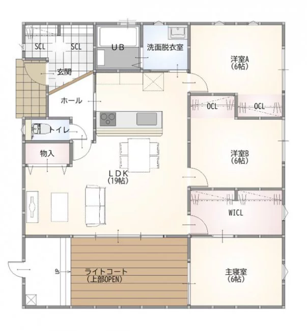 光市室積 モデルハウス(平屋/3LDK)