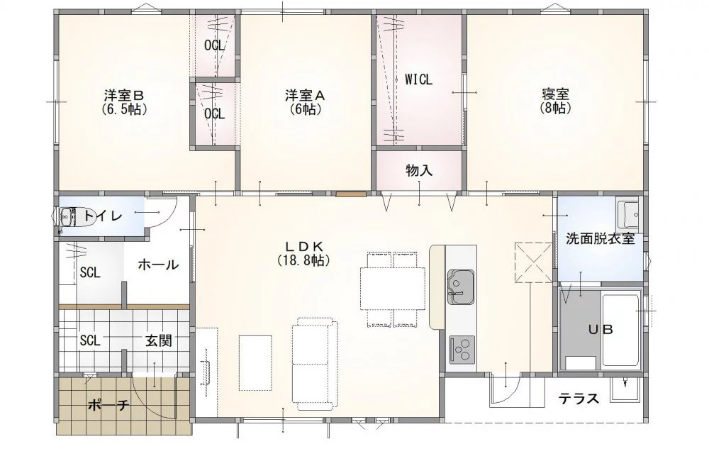 下松市瑞穂町分譲 (平屋/3LDK)