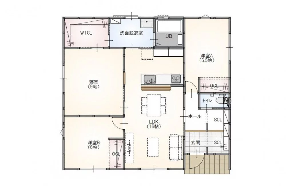 【下関市】勝谷新町3丁目 モデルハウス (平屋/3LDK)