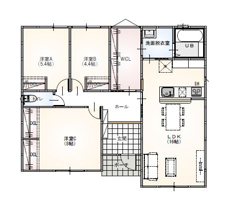 【宇部市】中野開作3号地 モデルハウス (平屋/3LDK)