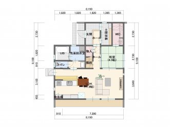 ★効率的な家事動線、土間収納と1F WICでゆとりのある暮らし