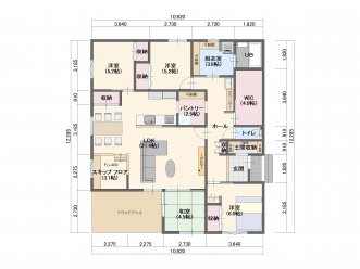 ★スキップフロアーで開放感あふれる住まい