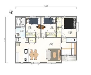 28.1坪3LDK平屋