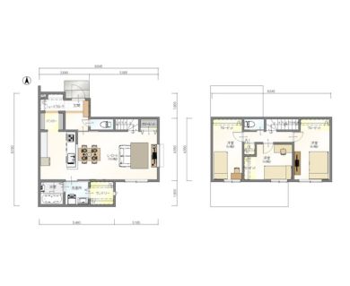 28坪3LDK2階建て