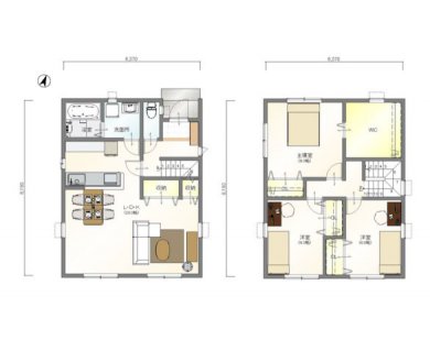 標準プラン:N-Atype 3LDK2階建て