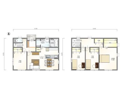 標準プラン:N-Btype 4LDK2階建て