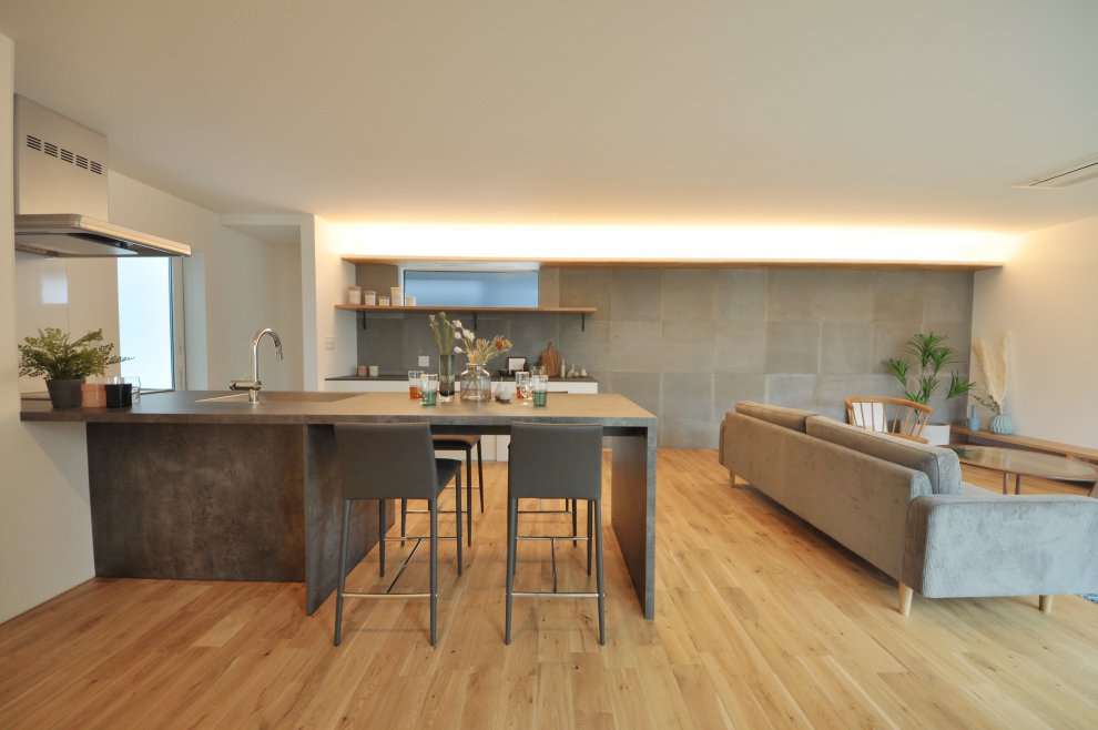 開放感あふれるLDK。