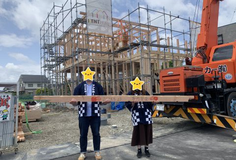 【地鎮祭・上棟】5/23(火)川内町M様邸の上棟式を行いました