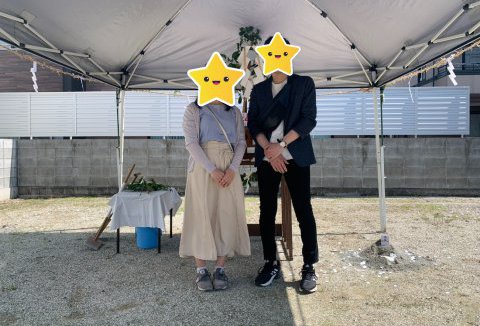 【地鎮祭・上棟】5/21(日)八万町T様邸の地鎮祭を執り行いました