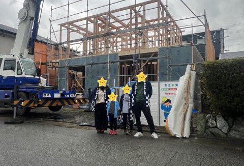 【地鎮祭・上棟】1/15(月)徳島市T様邸の上棟式を行いました