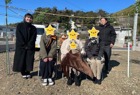 【地鎮祭・上棟】1/24(水)小松島市S様邸の地鎮祭を執り行いました