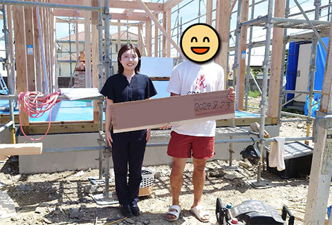 【地鎮祭・上棟】8/23(金)徳島市H様邸の上棟を行いました