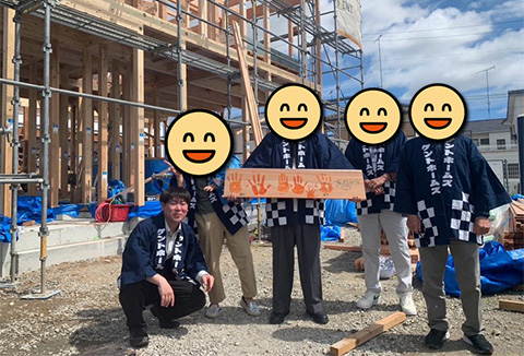 【地鎮祭・上棟】9/18(水)阿南市O様邸の上棟を行いました