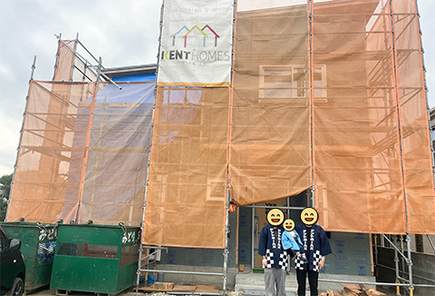 【地鎮祭・上棟】10/17(木)吉野川市F様邸の上棟を行いました