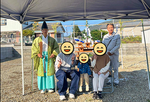【地鎮祭・上棟】11/14(水)板野郡I様邸の地鎮祭を執り行いました