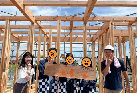 【地鎮祭・上棟】9/8(月) 阿波市B様邸の上棟を行いました