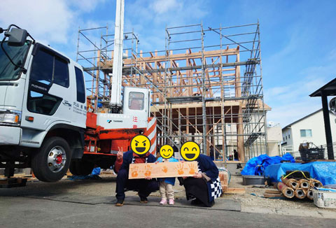 【地鎮祭・上棟】1/21(水) 阿南市I様邸の上棟を行いました