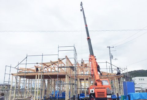 【地鎮祭・上棟】10/7(金)板野郡Y様邸が上棟しました