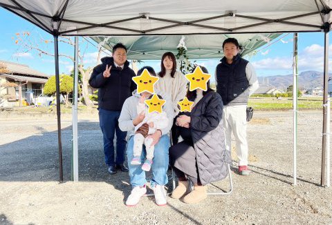 【地鎮祭・上棟】12/3(土)阿波市H様邸の地鎮祭を執り行いました