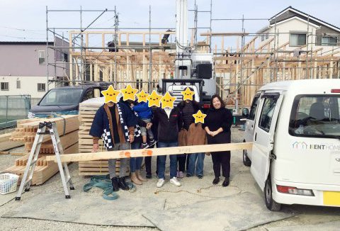 【地鎮祭・上棟】1/6(金)藍住町K様邸が上棟しました