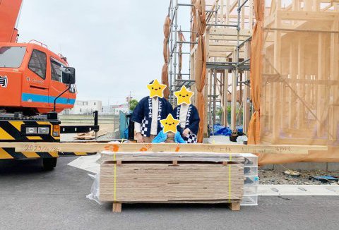 【地鎮祭・上棟】4/24(月)小松島市M様邸の上棟式を行いました