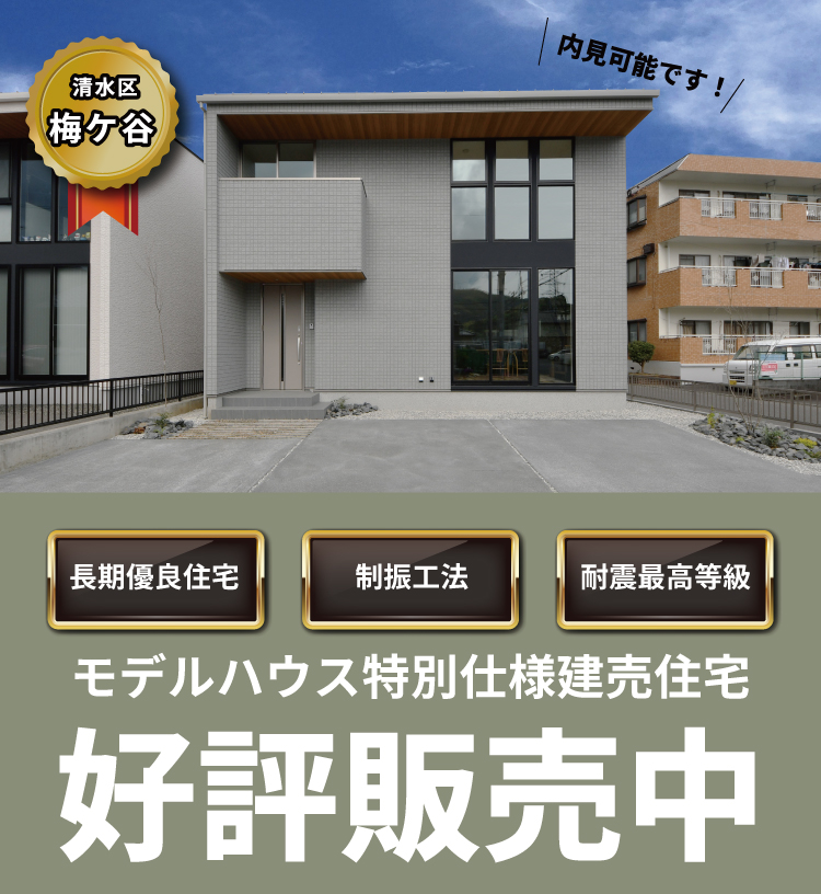 梅ケ谷 モデルハウス特別仕様分譲住宅好評販売中