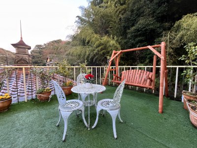 風呂上がりに屋上ブランコが楽しめる♪