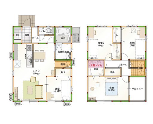 インナーバルコニータイプ 32坪N-1