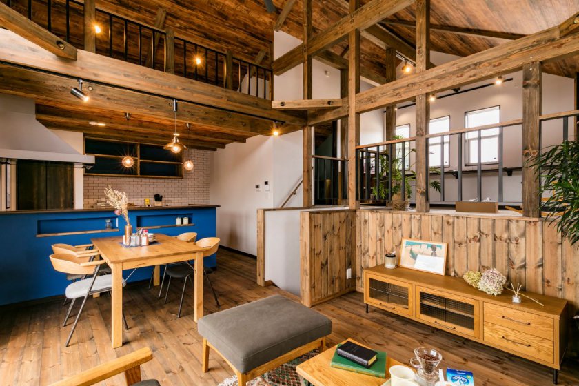 クールに仕上げたLDK.