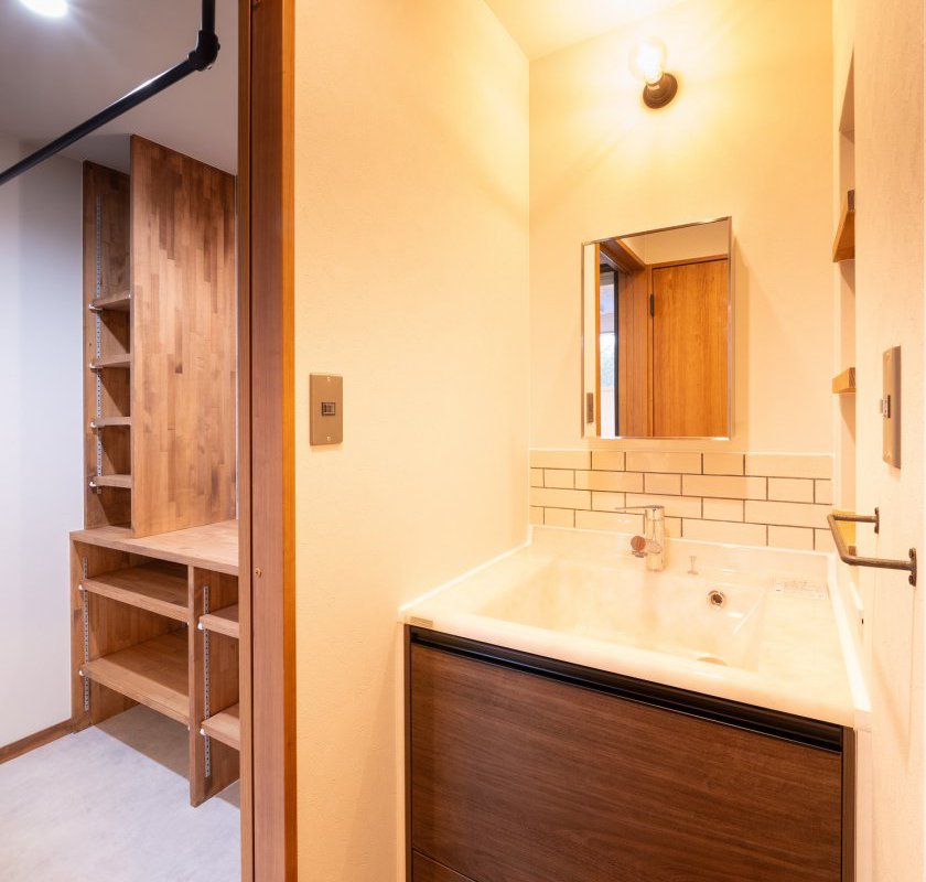 使いやすい動線にこだわった水回り