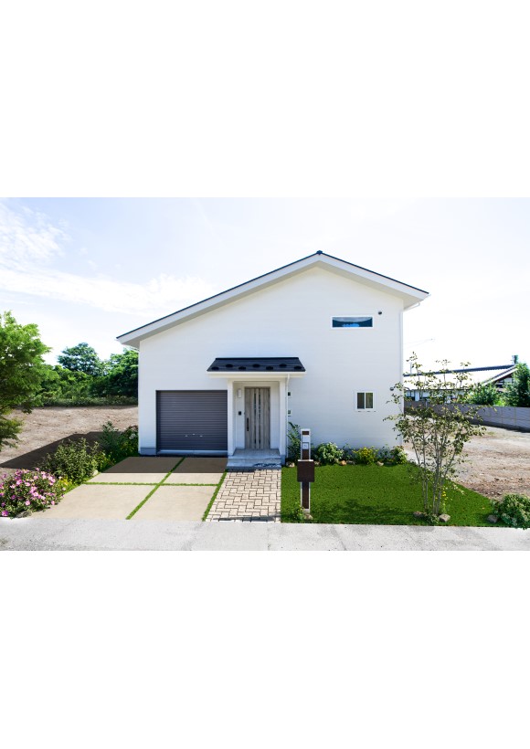 ビルトインガレージのあるスタイリッシュな家【松本市】