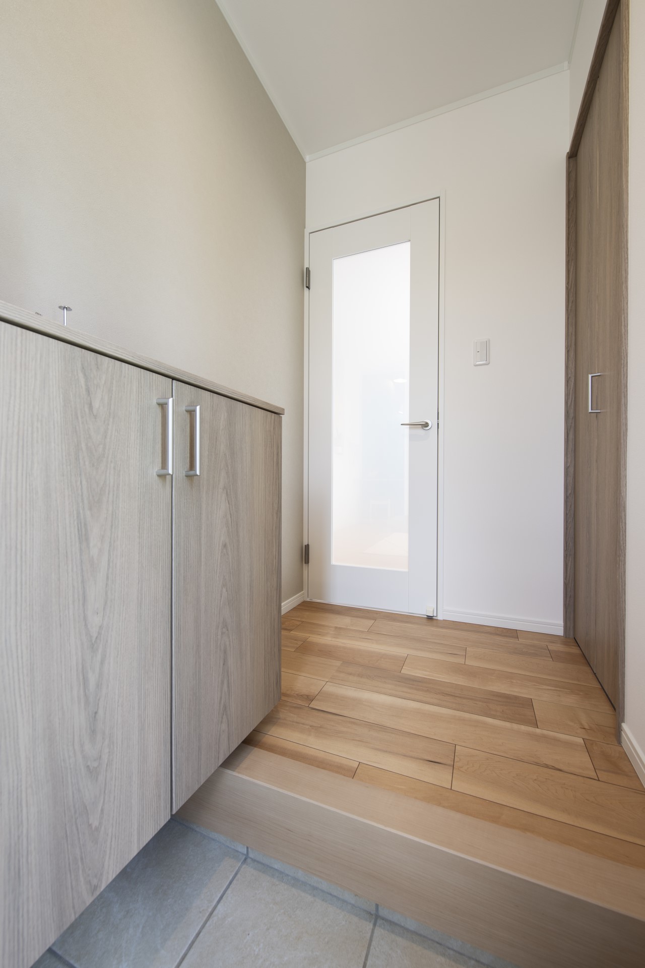 たっぷり収納の玄関