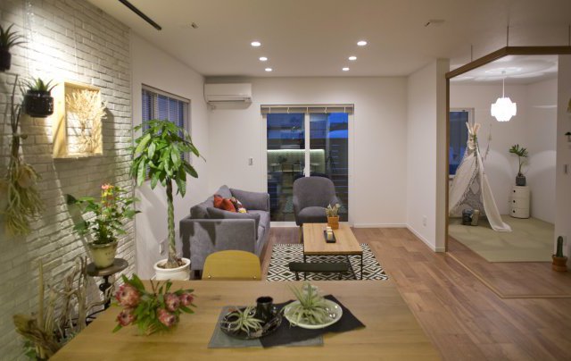 一体感のある居住空間が演出してくれる 開放的で心地良い暮らし