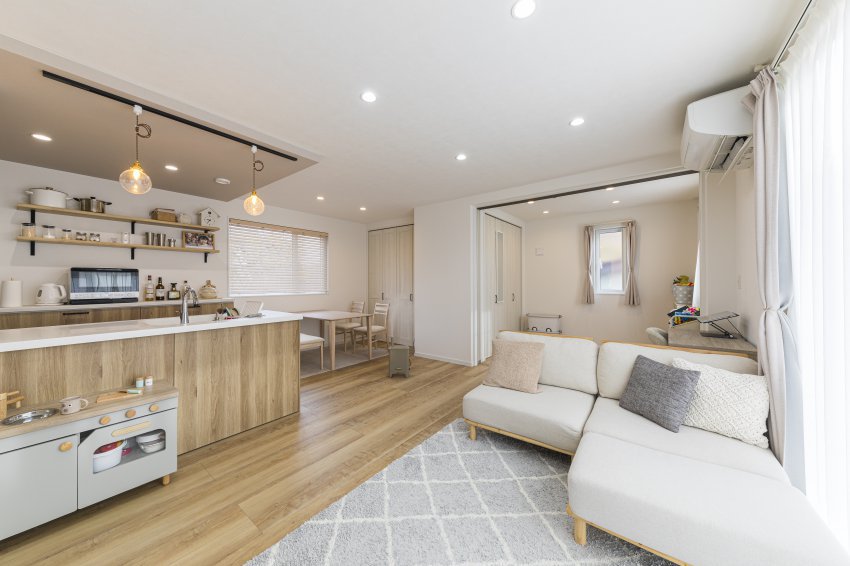 明るく優しい笑顔が溢れる家