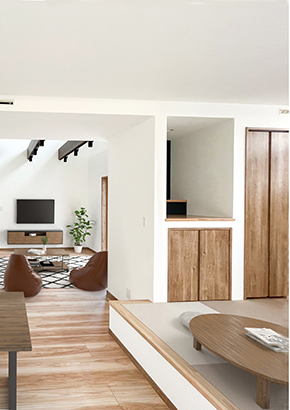 小上がり和室があるナチュラルテイストなお家