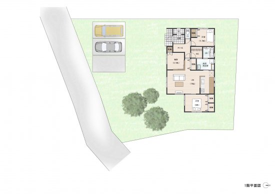 ウォークインクローゼットで収納に困らない平屋の住まい